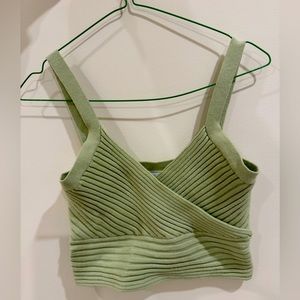 Princess Polly Green Knit Tank Top Size S/M NEVER WORN